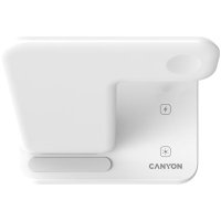 Canyon Безжично зарядно устройство WS-303 15W 3в1 Бяло (CNS-WCS303W), снимка 3 - Безжични зарядни - 41147849