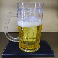 Халба чаша средна тумбеста - изглежда винаги пълна , замръзва в камерата и се пие ледена бира, снимка 4 - Декорация за дома - 41144843