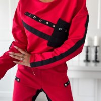 Дамски комплект Selena в червено  , снимка 5 - Спортни екипи - 42489746
