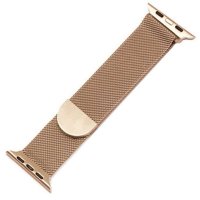 Златна метална каишка Apple Watch , снимка 2 - Каишки за часовници - 41406939
