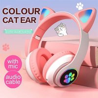 Слушалки безжични Bluetooth Cat Digital One SP00880 CXT-B39(Pink) Блутут розови с микрофон, снимка 4 - Bluetooth слушалки - 42096830