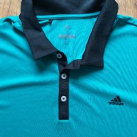 adidas 3-Stripes Heathered Polo Shirt - страхотна мъжка тениска ХЛ, снимка 3 - Тениски - 40883978