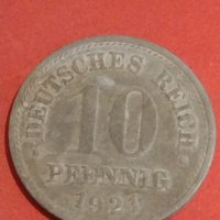 Четири монети 10 DEUTCHES REICH PFENNIG различни години за КОЛЕКЦИЯ 31529, снимка 4 - Нумизматика и бонистика - 44287870