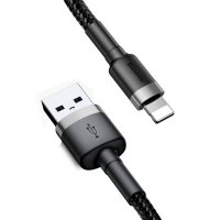 Кабел USB към Lightning 0.5m Baseus CALKLF-AG1 QC Черен Cable USB to Lightning, снимка 1 - Друга електроника - 38623608