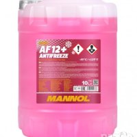 Червен антифриз готов за употреба Mannol Antifreeze AF12+ (-40 °C) Longlife 10л, снимка 1 - Аксесоари и консумативи - 42712326