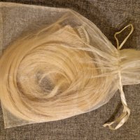 Естествена коса ЛУКС рус цвят 70 см, плътен косъм, снимка 3 - Аксесоари за коса - 41804450
