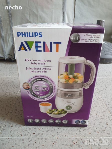 PHILIPS AVENT Комбиниран уред за здравословна бебешка храна 4в1, снимка 1