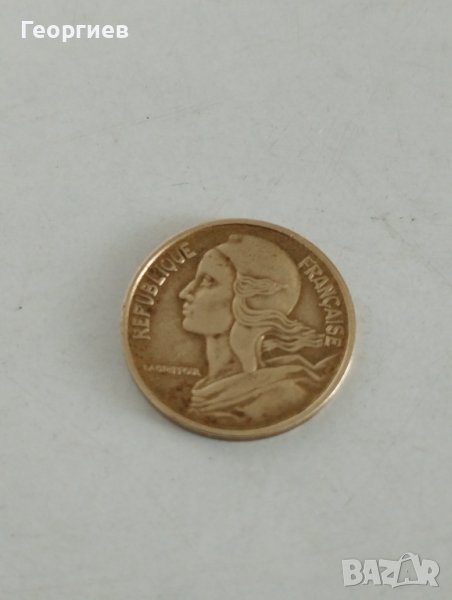Френски 5 цента от 1966 год., снимка 1