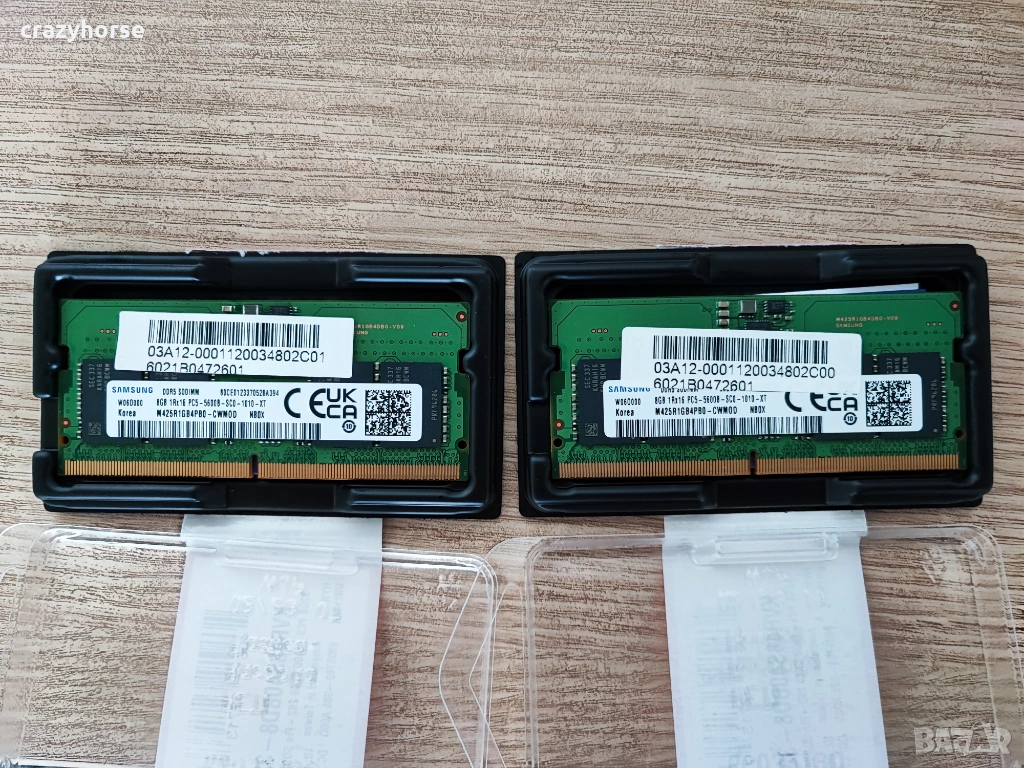 Чисто нова рам памет SODIMM DDR5 kit 2x8GB PC5-5600 Samsung, снимка 1