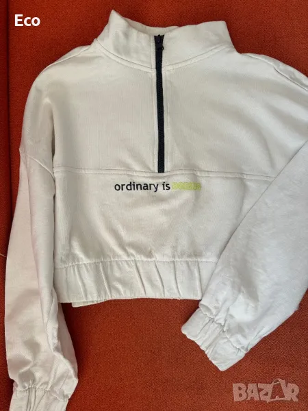 Бял суичър от Defacto, снимка 1