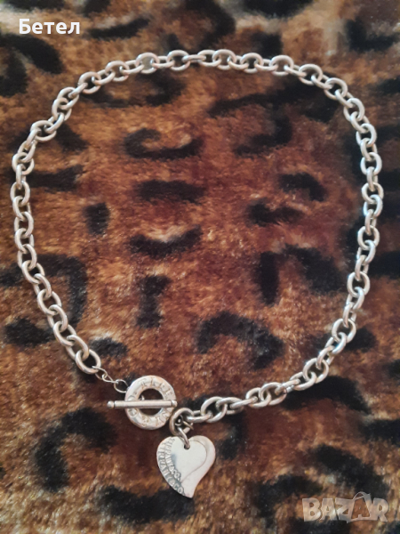 Tiffany  original silver 925 necklace 90g T bar, снимка 1