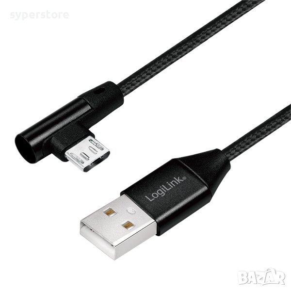 Кабел  USB2.0 A-C M/M, 1m, Angled SS301043, снимка 1