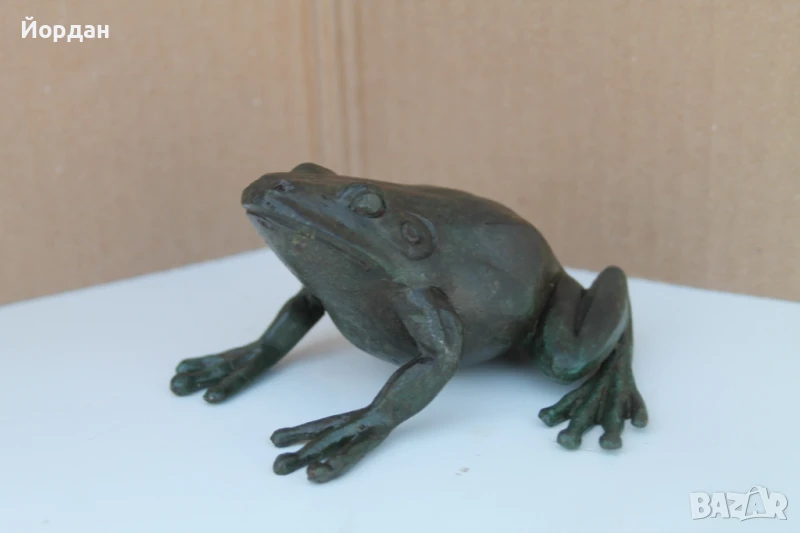 Бронзова фигура ''Жаба'', снимка 1