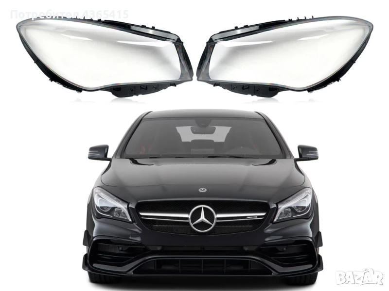 Стъкла за фарове на Mercedes CLA C117 Facelift (2017-2019), снимка 1