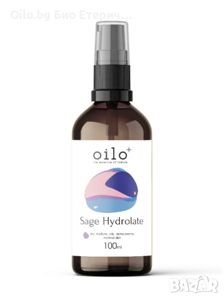 Oilo БИО Етерични масла Хидролат от градински чай - Sage Hydrolate, снимка 1