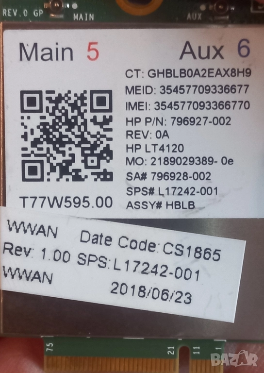 4G модем за лаптоп HP, снимка 1