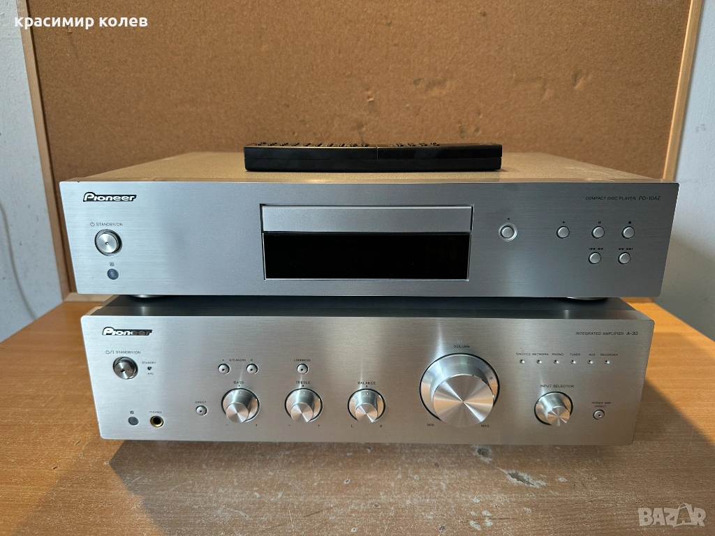 усилвател "PIONEER A-30"и cd плейър "PIONEER PD-10AE", снимка 1