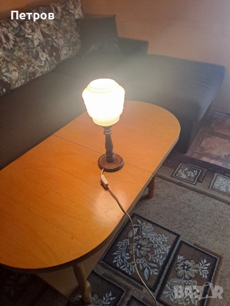 дървена нощна лампа за спалня, снимка 1