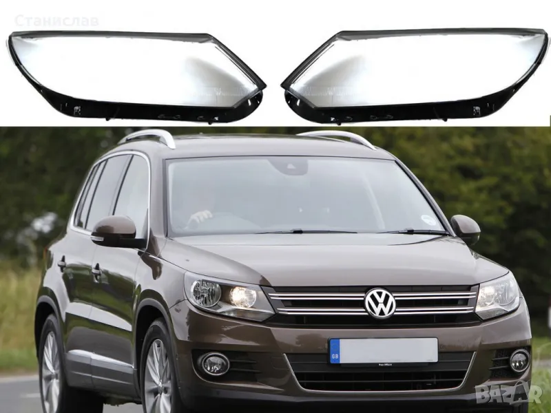 Стъкла (капаци) за фарове за VW Tiguan 5N Facelift, снимка 1