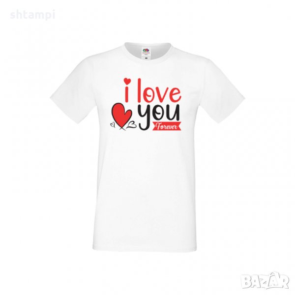 Мъжка тениска Свети Валентин I Love You Forever, снимка 1