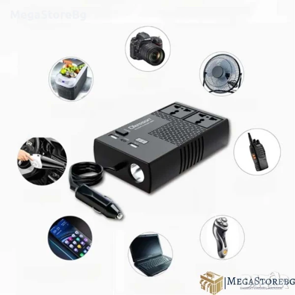 Преобразувател на напрежение от 12V/24V на 220V - 1664, снимка 1