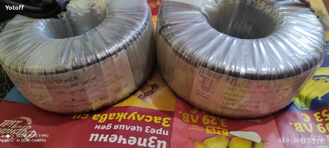 ТРАНСФОРМАТОР ТОРОИДАЛЕН, снимка 1