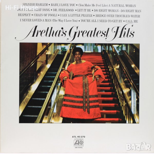 Aretha Franklin–Aretha's Greatest Hits-Грамофонна плоча -LP 12”, снимка 1
