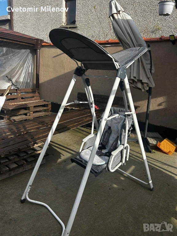 детска люлка с масичка за хранене , снимка 1