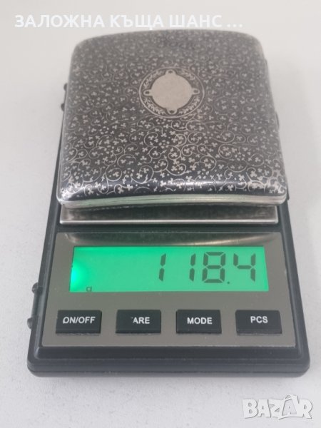 Сребърна табакера 900 проба с Niello, снимка 1