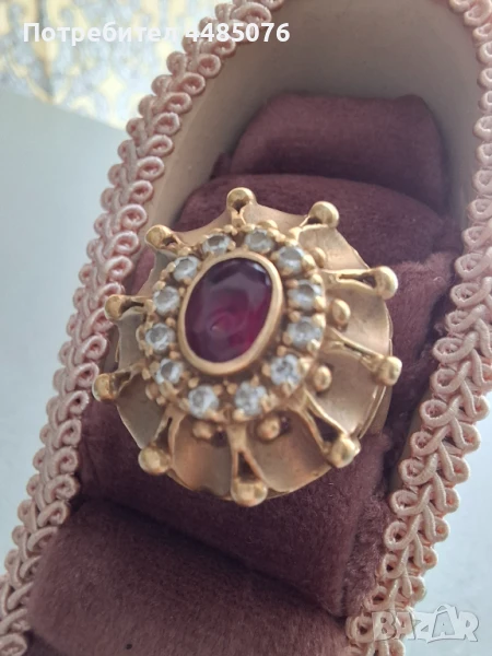 ЗЛАТЕН ПРЪСТЕН ДАМСКИ 14К. 10.21ГРАМА , снимка 1