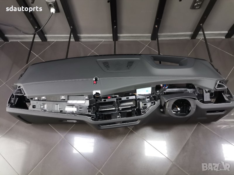 НОВО Арматурно Табло RHD BMW X5 G05 X7 G07 Lci Черна Кожа Кафяв Шев - A87, снимка 1