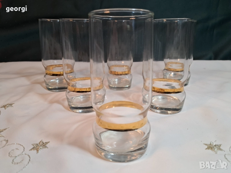 немски чаши със златен кант 28/5, снимка 1