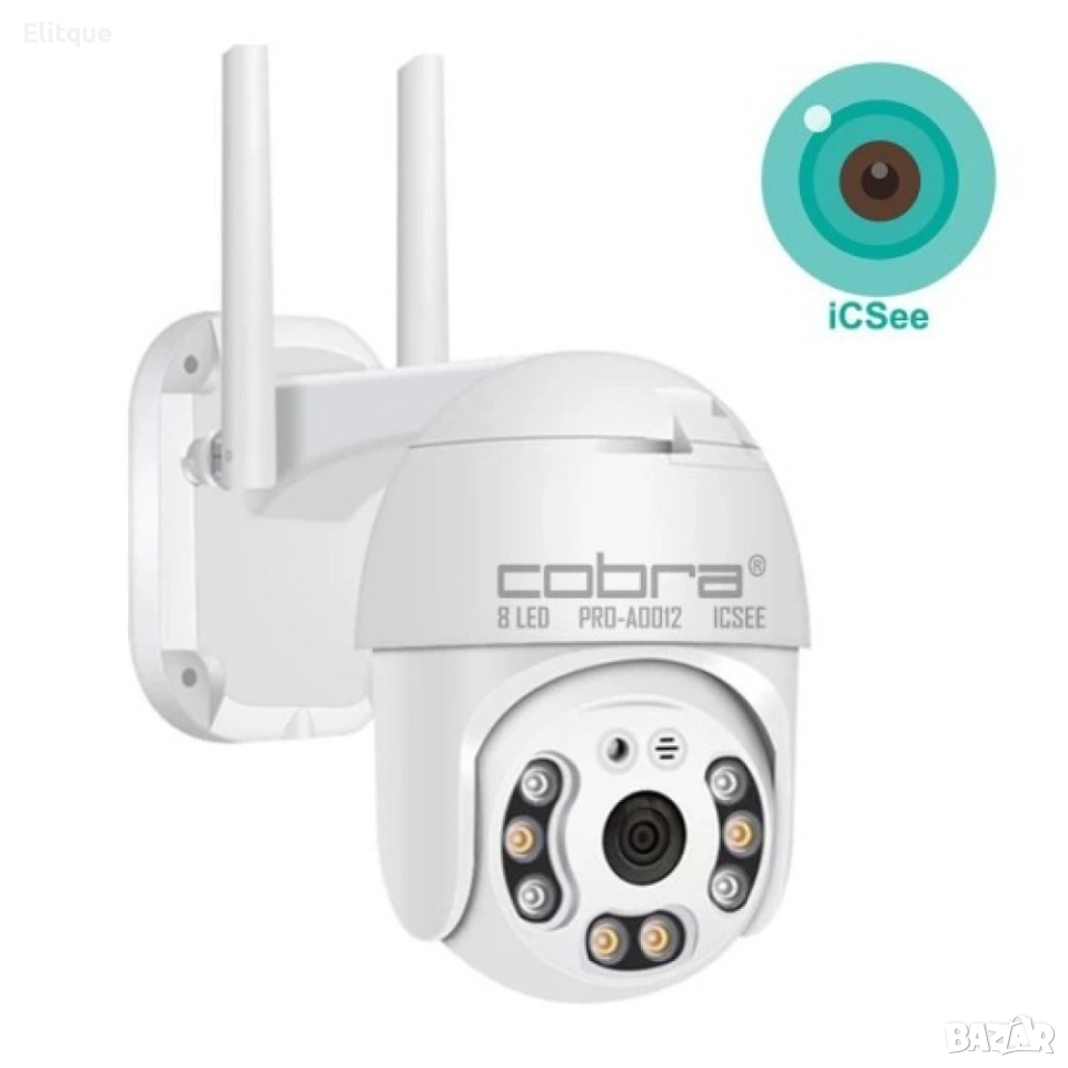 Cobra A0012 Куполна безжична камера 4+4LED, снимка 1
