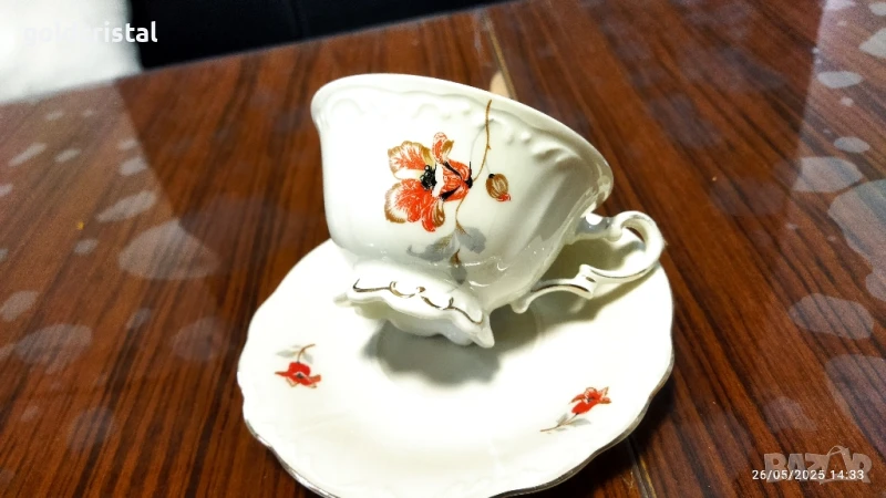 стар немски порцелан чаша за чай кафе, снимка 1
