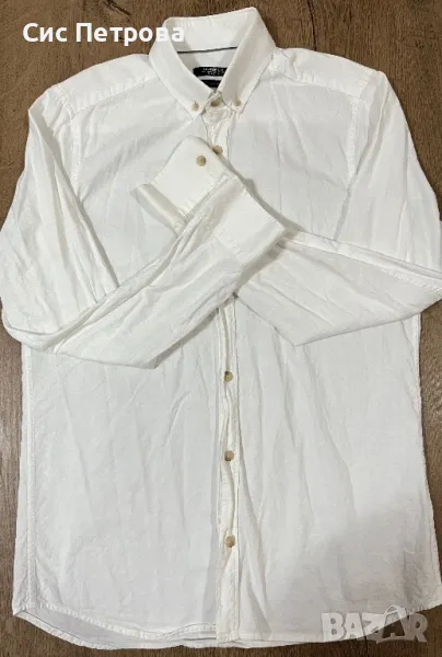Мъжка бяла риза , снимка 1