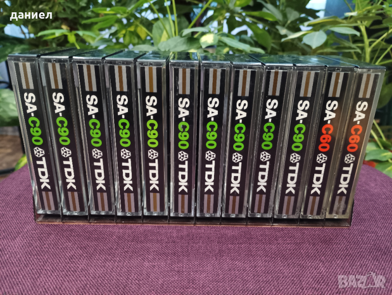 12 бр. от по-дъртите аудио касети - 10 бр. TDK SA-C 90 и 2 бр. TDK SA-C 60 - TYPE II - хромна лента , снимка 1