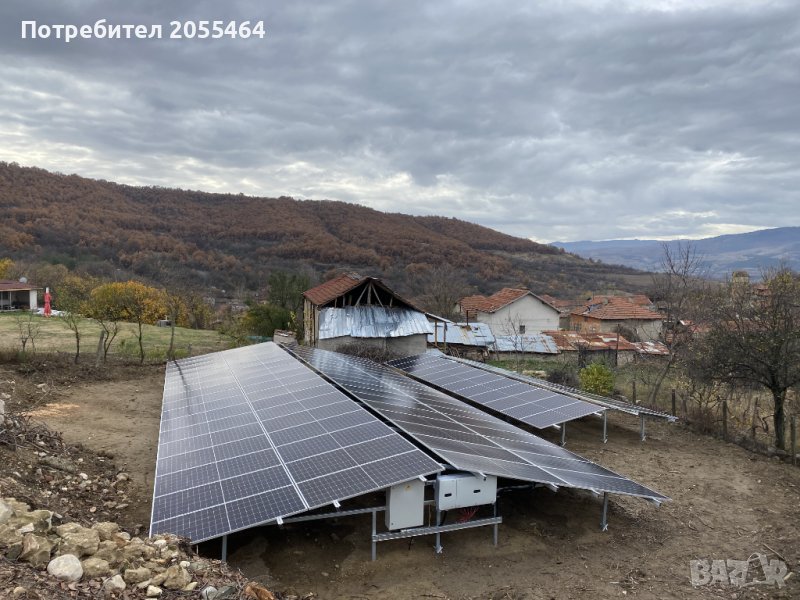 Наземна набивна горещо поцинкована конструкция за фотоволтаични модули, снимка 1