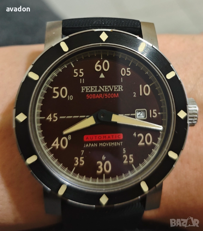 FEELNEVER automatic Miota wr 500m, снимка 1