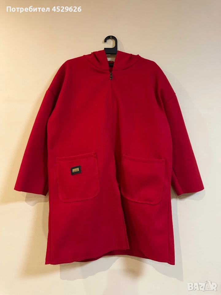 Червено палто без подплата , снимка 1