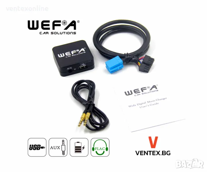 WEFA чейнджър за Fiat Punto, Panda, Bravo, Doblo, Stilo с USB и AUX, снимка 1