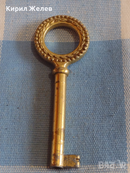 Стар ключ от соца красиво орнаментиран метален за КОЛЕКЦИЯ ДЕКОРАЦИЯ 29223, снимка 1