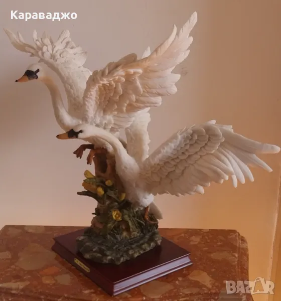 Италианска Композиция Лебеди, снимка 1