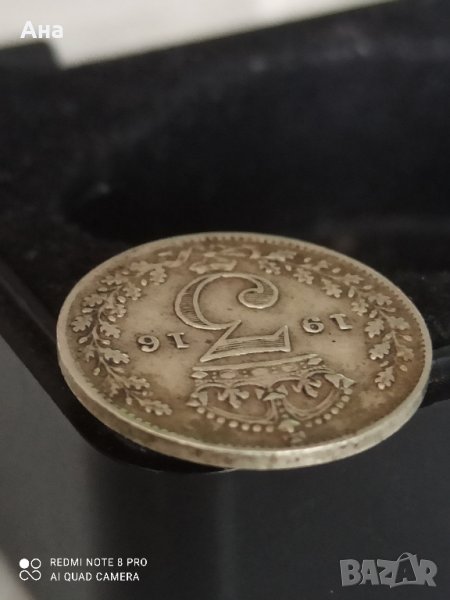 3 пенса 1916 г сребро Великобритания , снимка 1