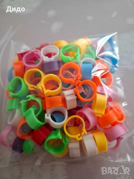 Пръстени за гълъби щракалки 8мм , снимка 1