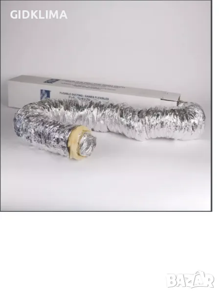 Продавам гъвкав въздуховод изолиран, шумопоглъщащ с диаметър Ø127, снимка 1