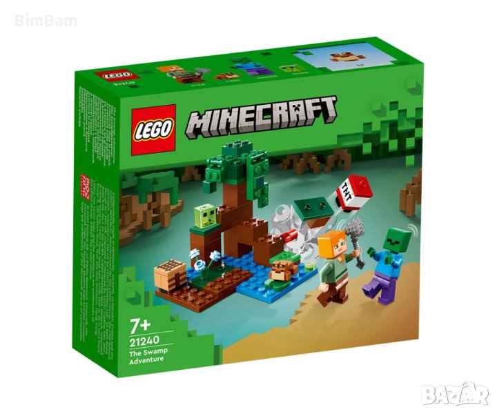 Конструктор LEGO® Minecraft™ 21240 - Приключение в блатото / 65 части, снимка 1