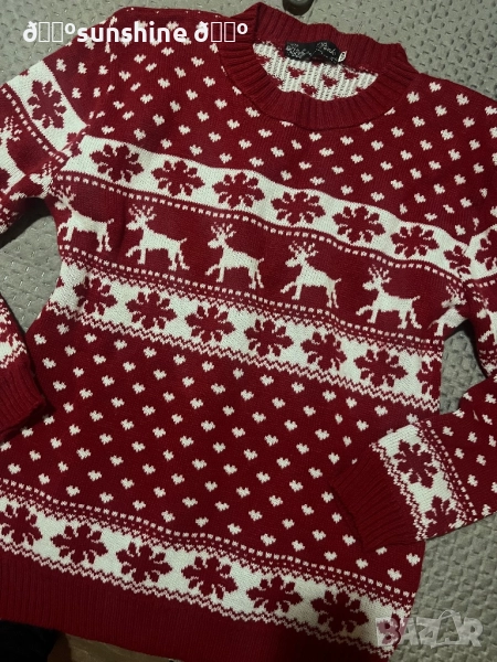 Коледен пуловер М размер, снимка 1