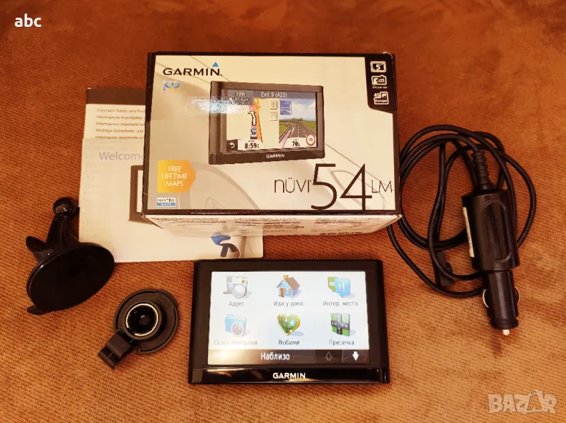 навигация Garmin Nuvi 54 LM карти цяла Европа и България, снимка 1