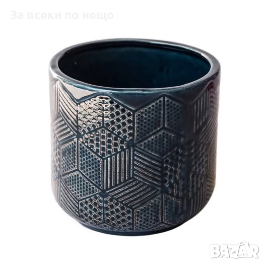 Керамична кашпа, 15*15*14,5см Код P1393, снимка 1