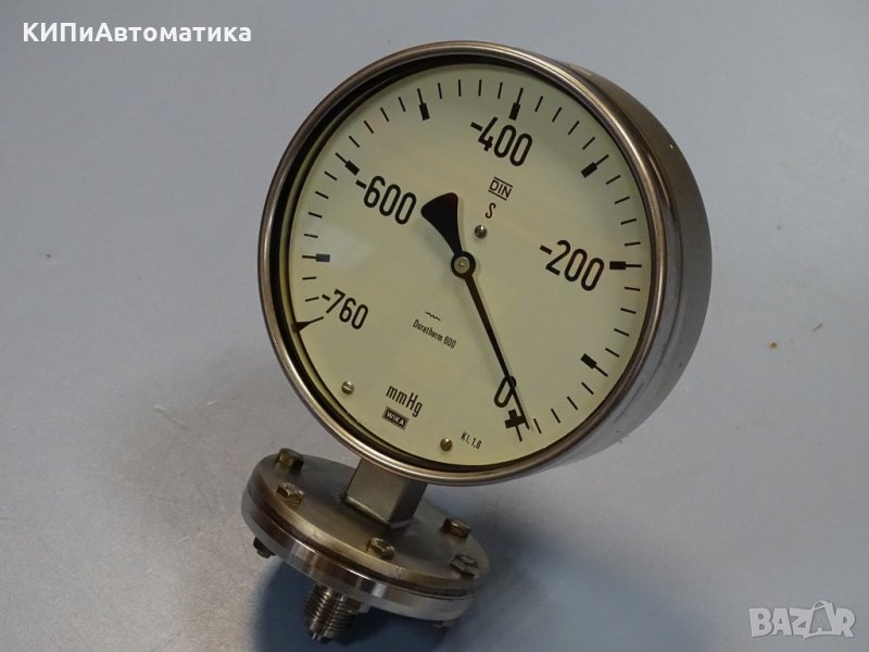 манометър Wika Duratherm 600 ф160 -760/0 mmHg, снимка 1